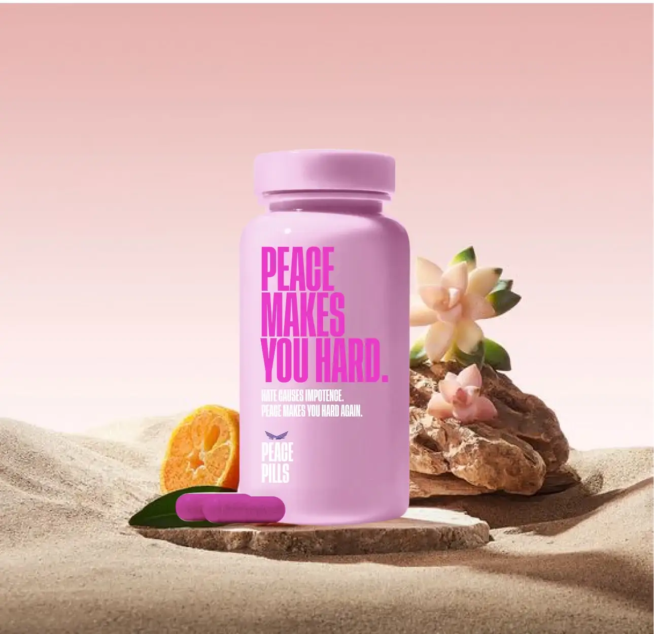 Peace Pills bottle concept