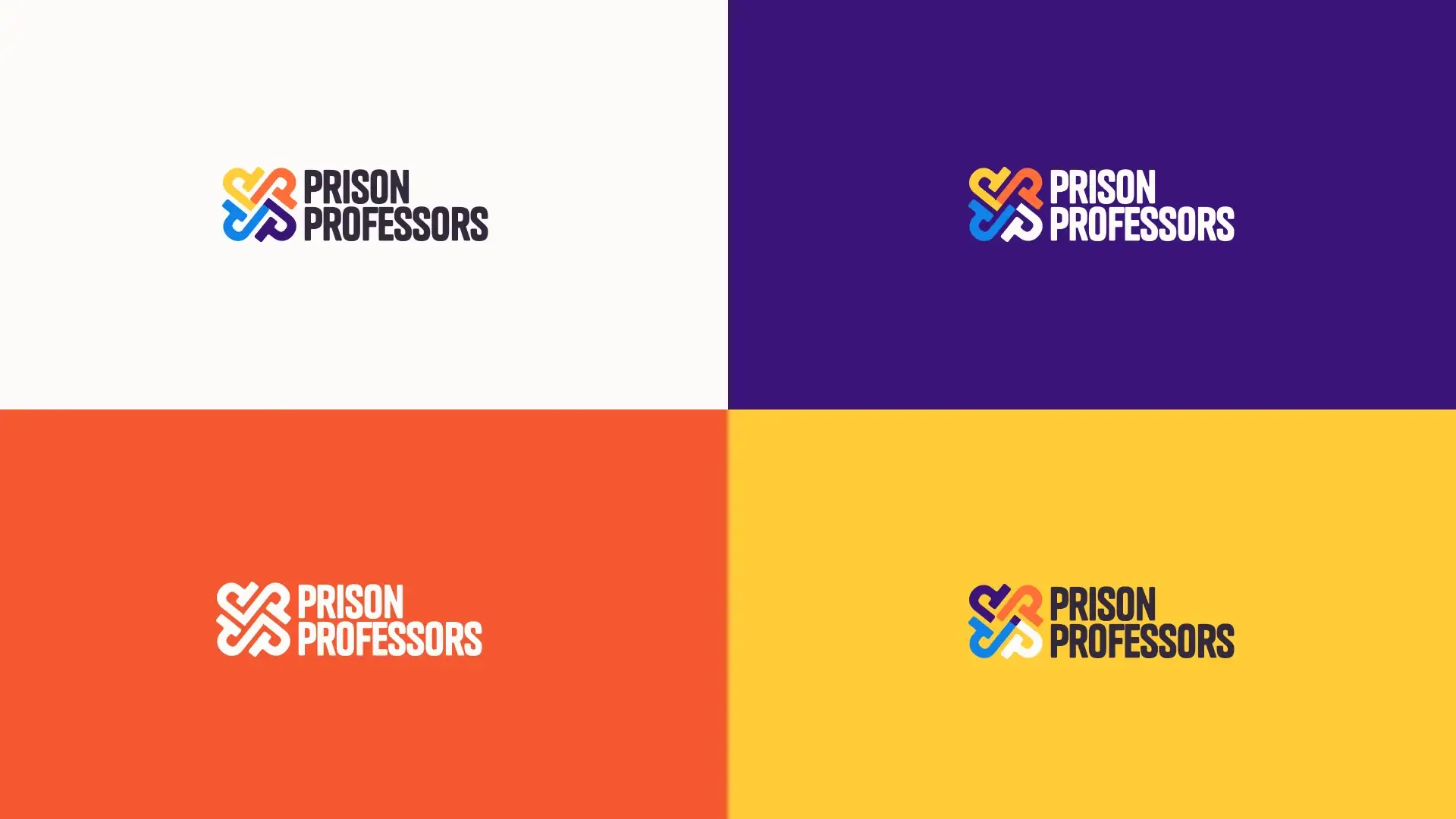 Prison Professors logo across color variations