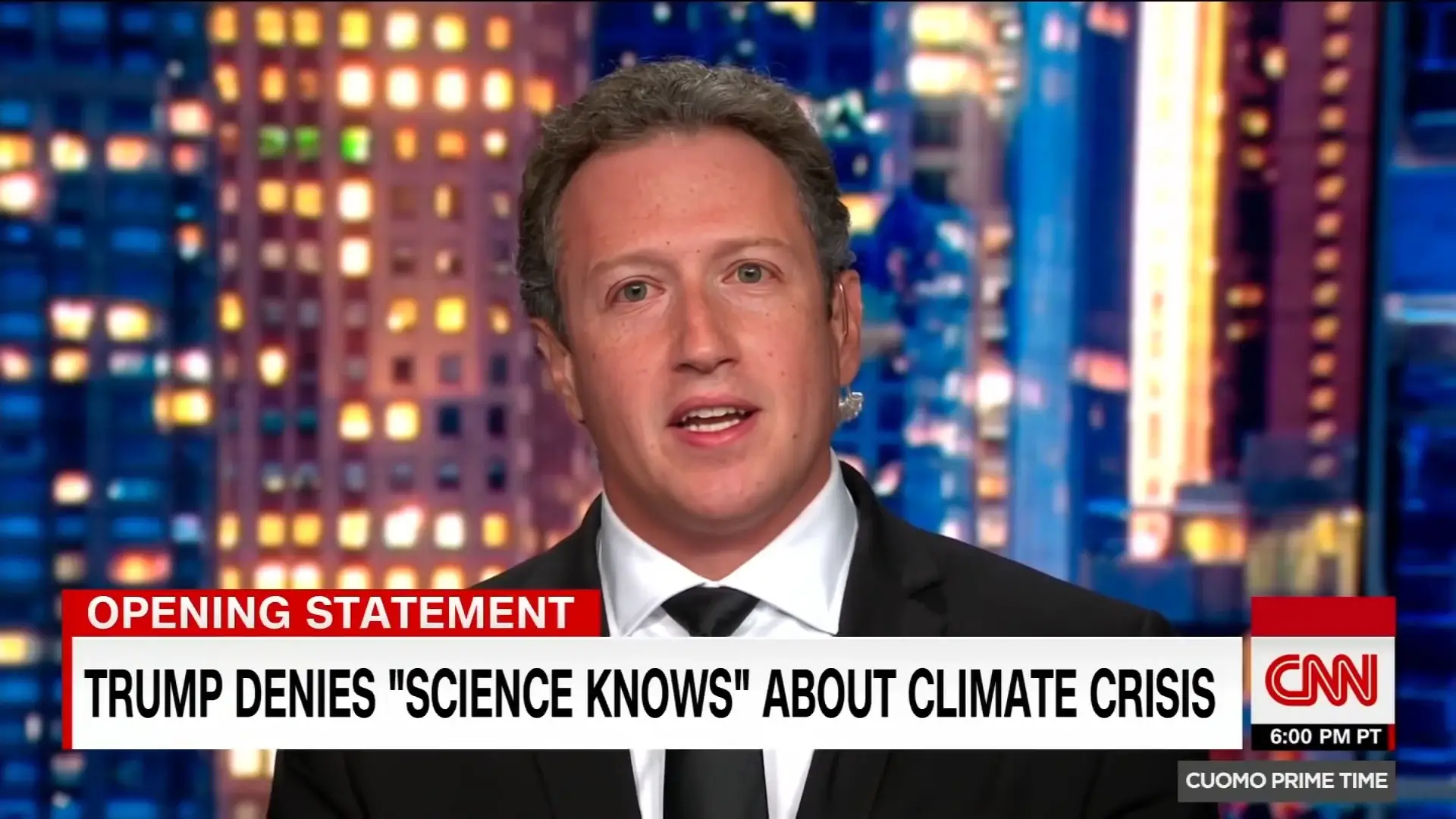 A CNN primetime anchor with Zuckerberg's face